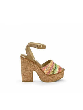 Jimmy Choo Deven Striped Wedges(PLEASE REQUEST YOUR SIZE BEFORE PURCHASING)
